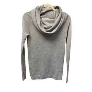ZARA Gray Cowl Neck Wool Blend Sweater Women’s Large